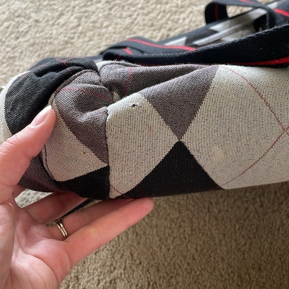 Vintage Hurley Messanger Laptop Bag Plaid Retro Office City Commuter Tote Large - Picture 13 of 16